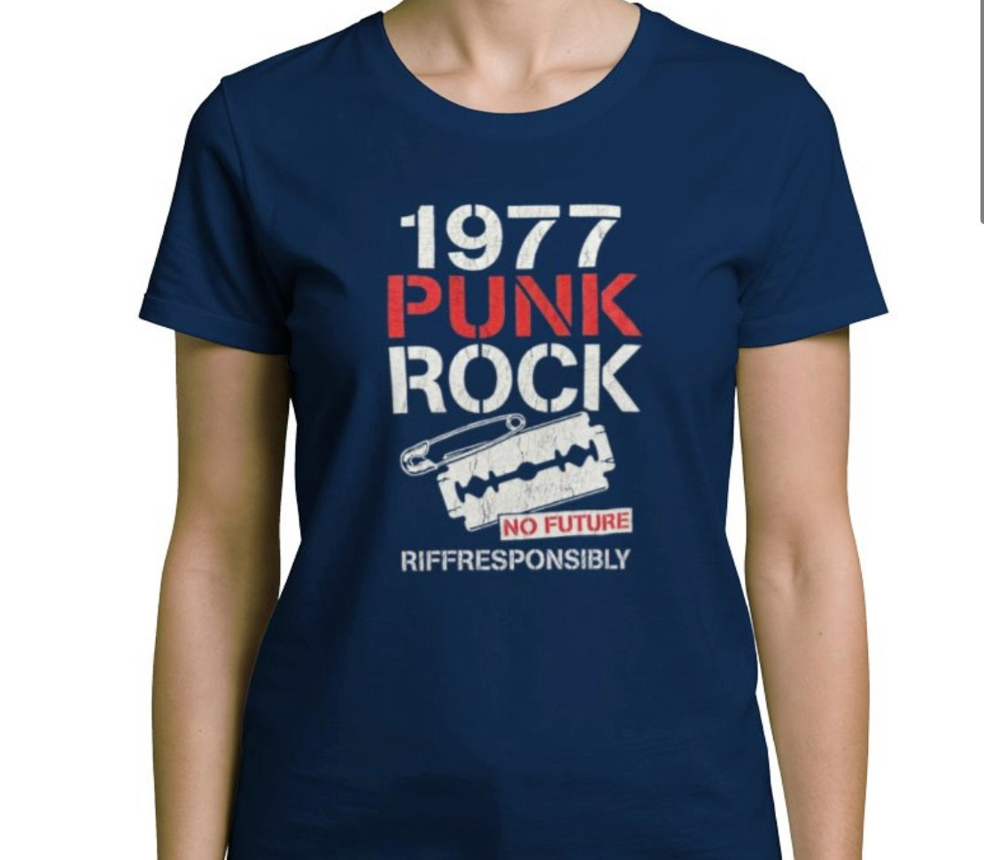 Riff Responsibly | 1977 Punk Rock Women T-Shirt