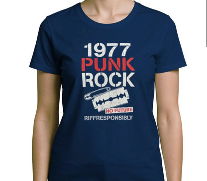 Riff Responsibly | 1977 Punk Rock Women T-Shirt