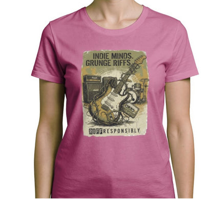 Riff Responsibly | Indie Minds Grunge Riffs Women T-Shirt