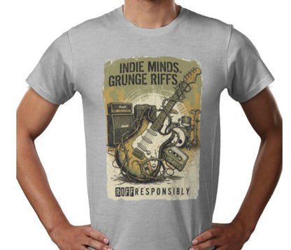 Riff Responsibly | Indie Minds Grunge Riffs T-Shirt