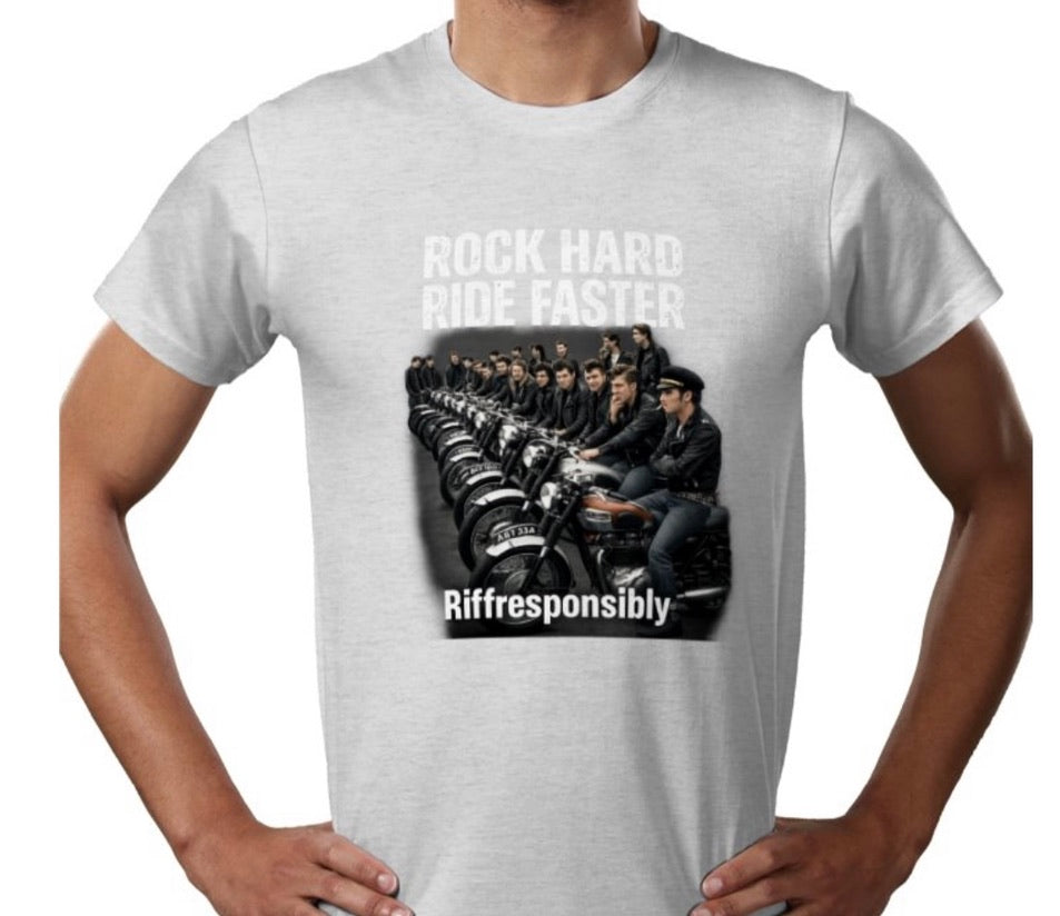 Riff Responsibly | Rock Hard Ride Faster T-Shirt