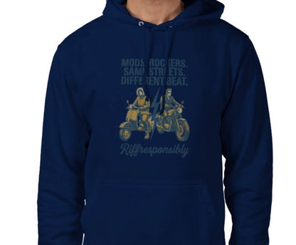 Riff Responsibly | Mod Rockers Same Street Different Beat Hoodie