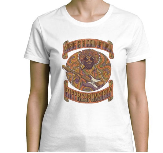 Riff Responsibly | Music Is A Kind Of High T-Shirt Women
