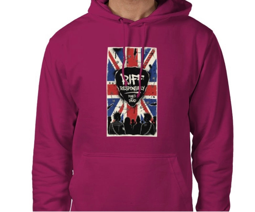 Riff Responsibly | Punk's Not Dead Hoodie