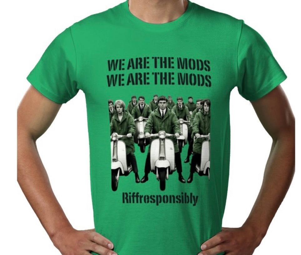 Riff Responsibly | We Are The Mods T-Shirt