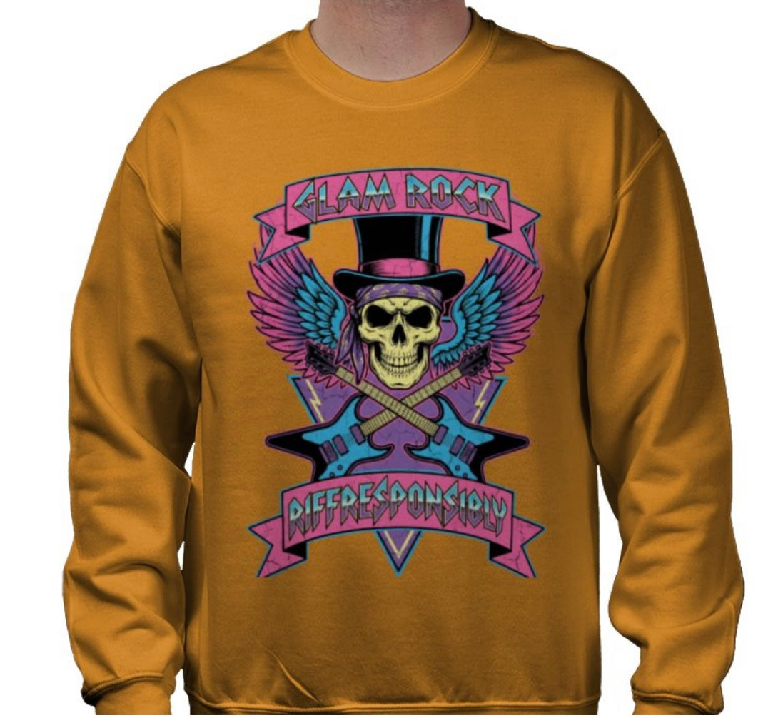 Riff Responsibly | Glam Rock Sweatshirt