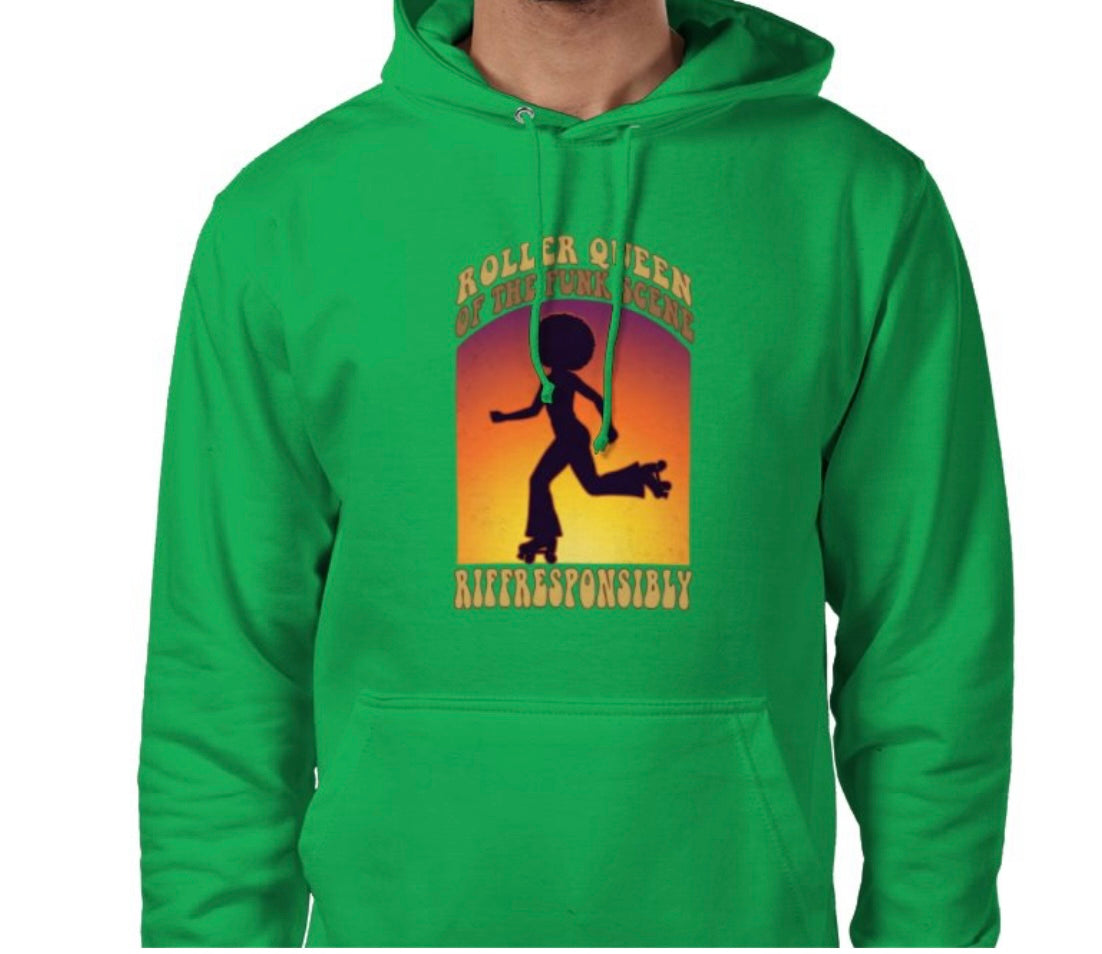Riff Responsibly | Roller Queen Of The Funk Scene Hoodie