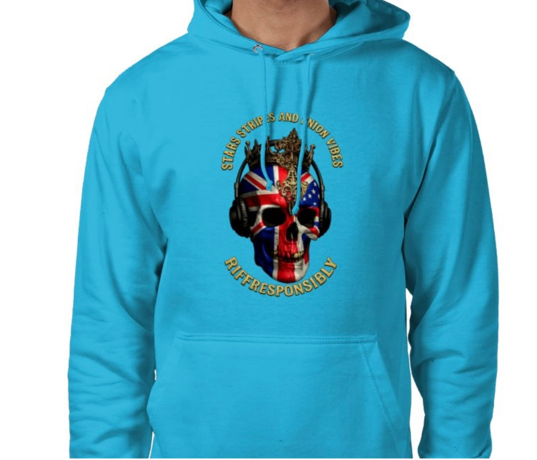 Riff Responsibly | Stars Stripes & Union Vibes Hoodie