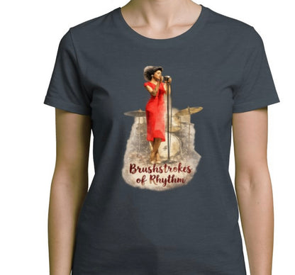 Riff Responsibly | Brushstrokes Of Rhythm T-Shirt Women