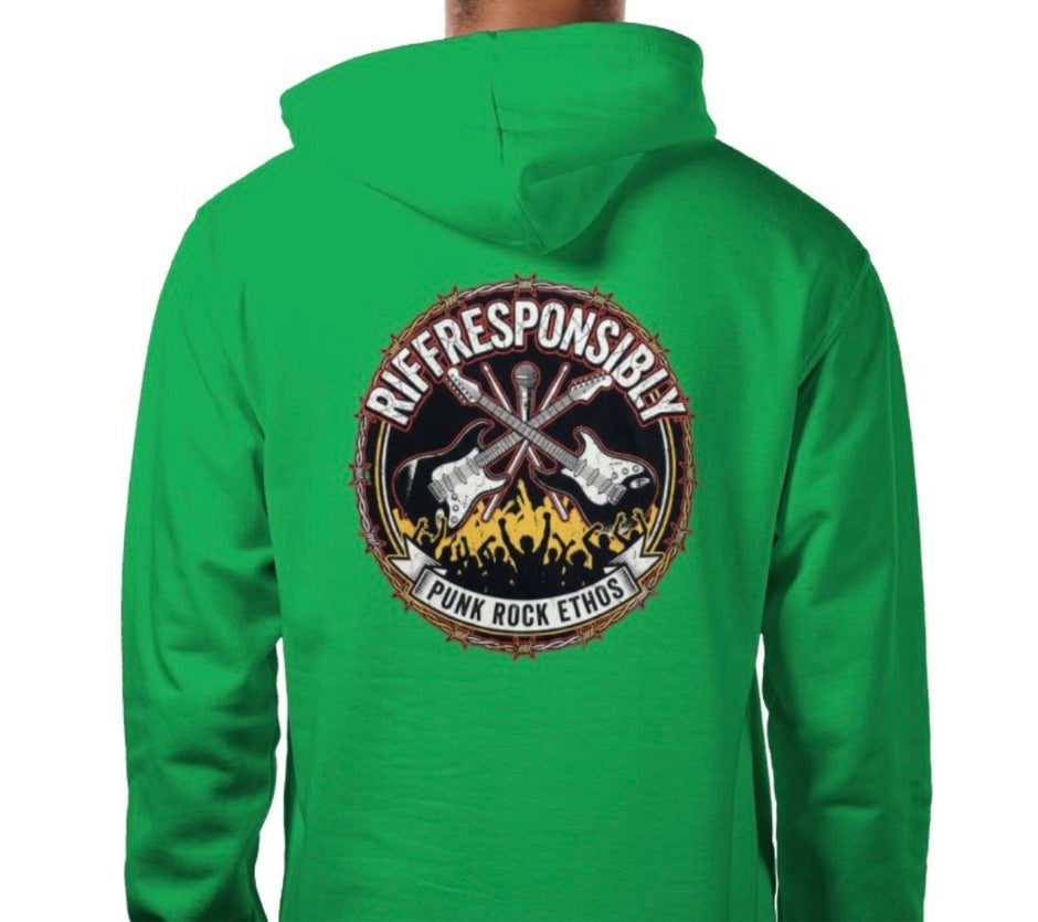 Riff Responsibly | Punk Rock Ethos Hoodie