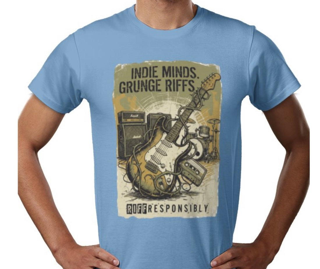 Riff Responsibly | Indie Minds Grunge Riffs T-Shirt