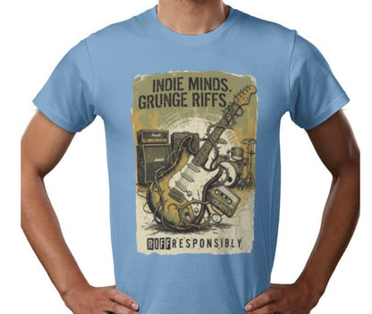 Riff Responsibly | Indie Minds Grunge Riffs T-Shirt