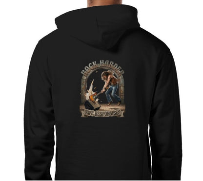 Riff Responsibly | Rock Harder Hoodie