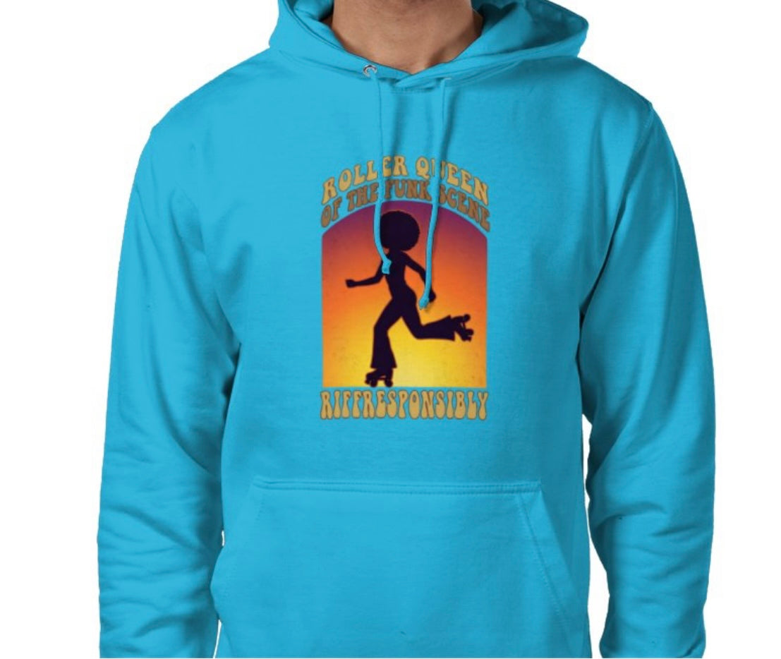Riff Responsibly | Roller Queen Of The Funk Scene Hoodie