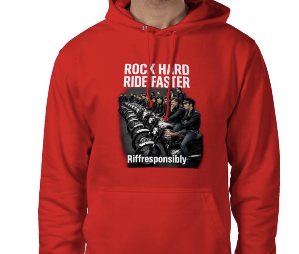 Riff Responsibly | Rock Hard Ride Faster Hoodie
