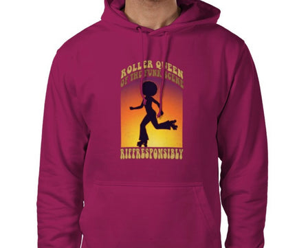 Riff Responsibly | Roller Queen Of The Funk Scene Hoodie