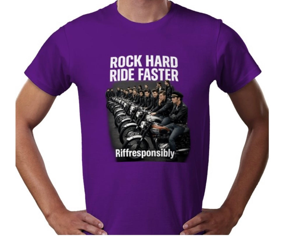 Riff Responsibly | Rock Hard Ride Faster T-Shirt