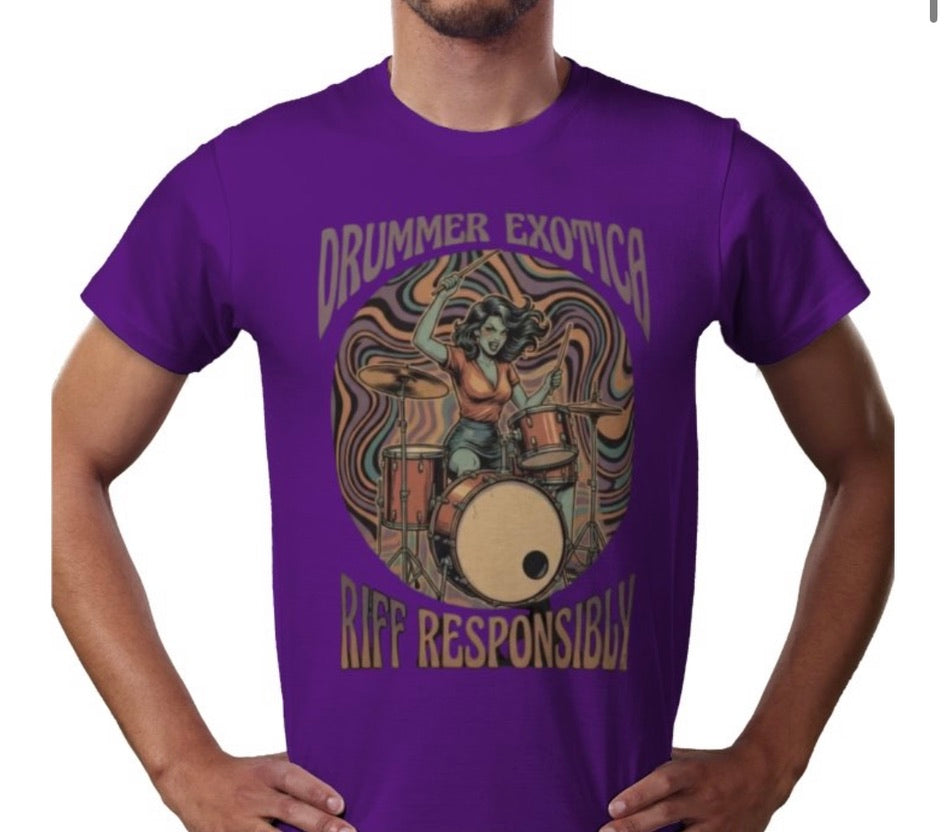 Riff Responsibly | Drummer Exotica T-Shirt