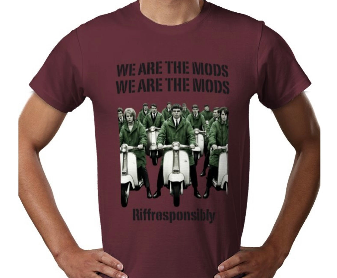 Riff Responsibly | We Are The Mods T-Shirt