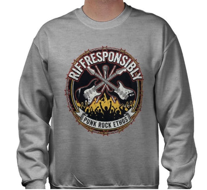 Riff Responsibly | Punk Rock Ethos Sweatshirt