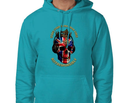 Riff Responsibly | Stars Stripes & Union Vibes Hoodie