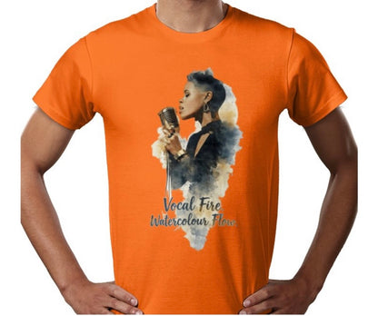 Riff Responsibly | Vocal Fire Watercolour Flow T-Shirt