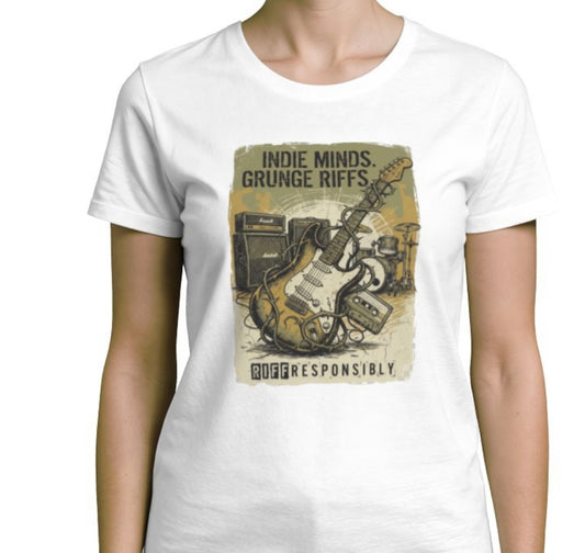 Riff Responsibly | Indie Minds Grunge Riffs Women T-Shirt