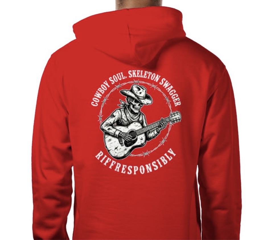 Riff Responsibly | Cowboy Soul Skeleton Swagger Hoodie