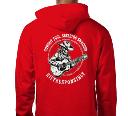 Riff Responsibly | Cowboy Soul Skeleton Swagger Hoodie
