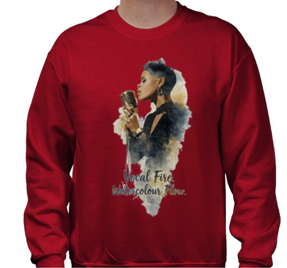 Riff Responsibly | Vocal Fire Watercolour Flow Sweatshirt