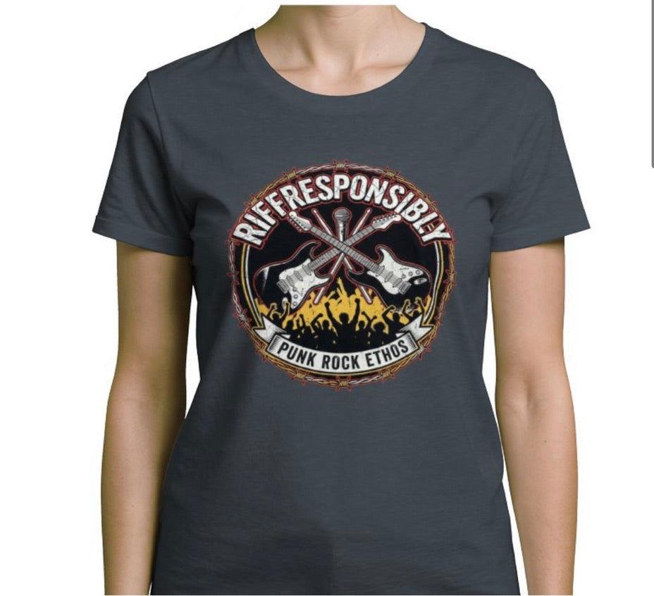 Riff Responsibly | Punk Rock Ethos T-Shirt Women