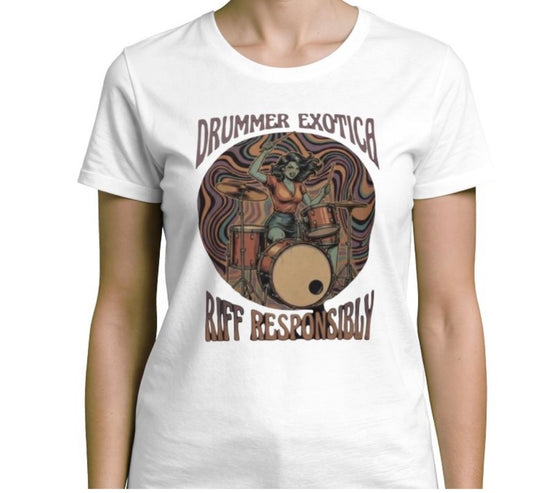 Riff Responsibly | Drummer Exotica T-Shirt Women