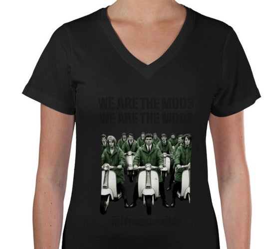 Riff Responsibly | We Are The Mods V Neck T-Shirt Women