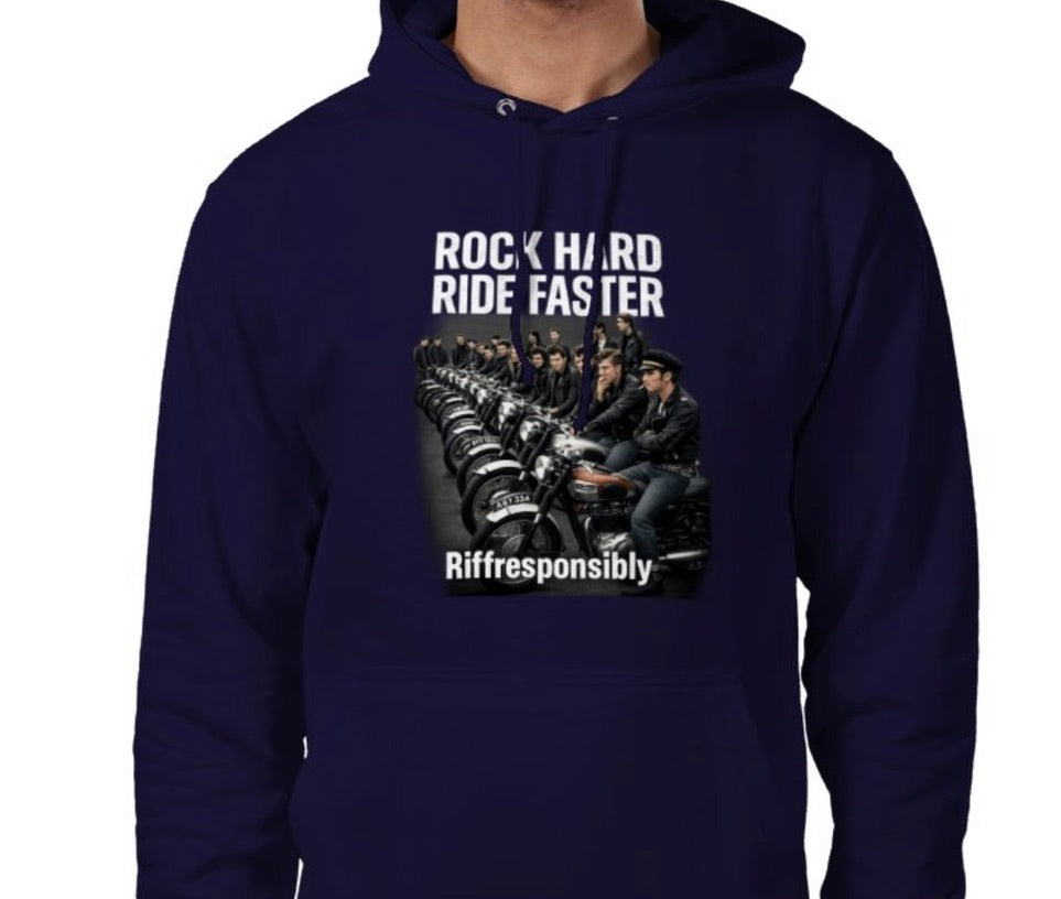 Riff Responsibly | Rock Hard Ride Faster Hoodie