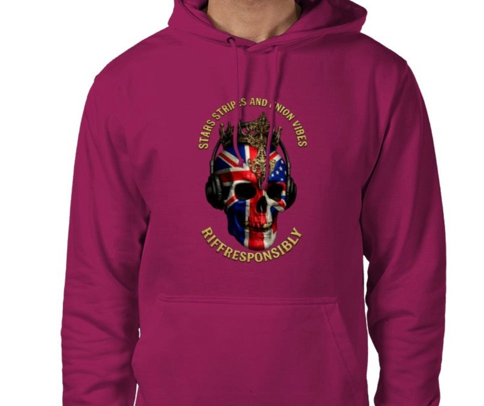 Riff Responsibly | Stars Stripes & Union Vibes Hoodie