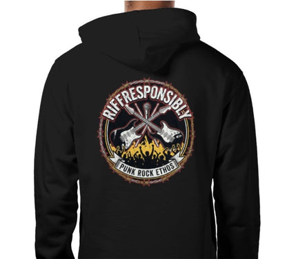 Riff Responsibly | Punk Rock Ethos Hoodie