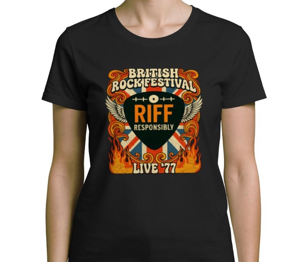 Riff Responsibly | British Rock Festival Women T-Shirt