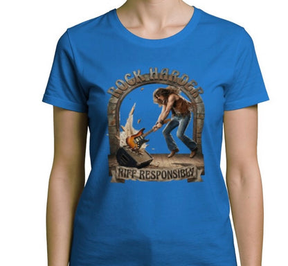 Riff Responsibly | Rock Harder Woman T-Shirt