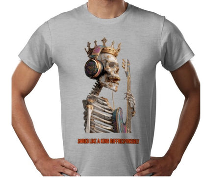 Riff Responsibly | Shred Like A King T-Shirt