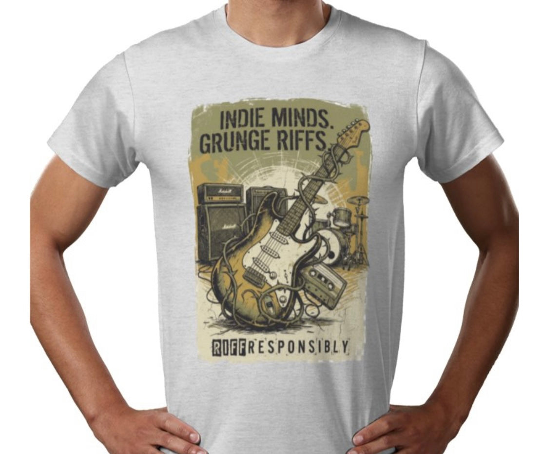 Riff Responsibly | Indie Minds Grunge Riffs T-Shirt