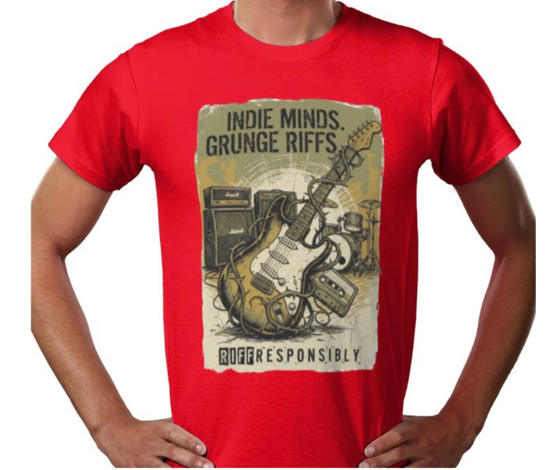 Riff Responsibly | Indie Minds Grunge Riffs T-Shirt