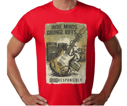 Riff Responsibly | Indie Minds Grunge Riffs T-Shirt