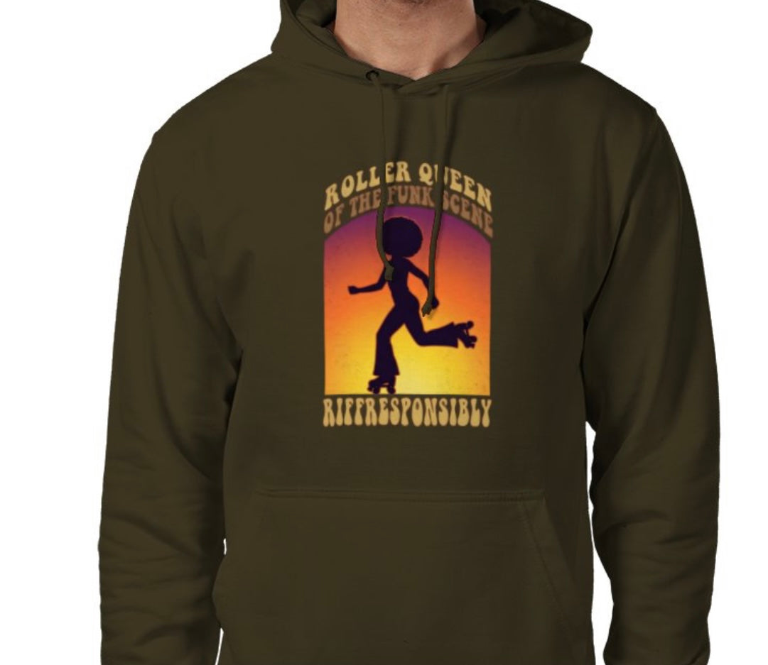 Riff Responsibly | Roller Queen Of The Funk Scene Hoodie