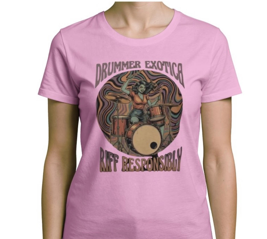 Riff Responsibly | Drummer Exotica T-Shirt Women
