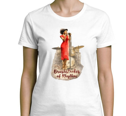 Riff Responsibly | Brushstrokes Of Rhythm T-Shirt Women