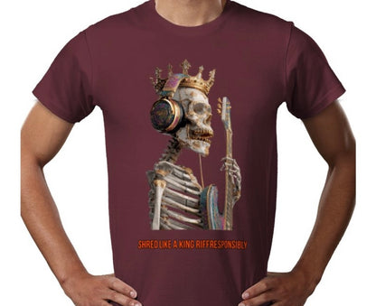Riff Responsibly | Shred Like A King T-Shirt