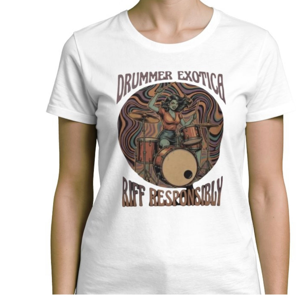 Riff Responsibly | Drummer Exotica T-Shirt Women