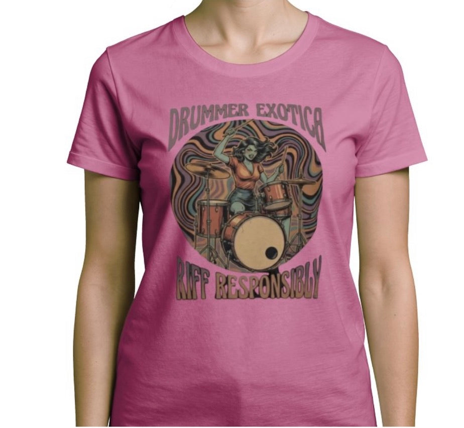 Riff Responsibly | Drummer Exotica T-Shirt Women