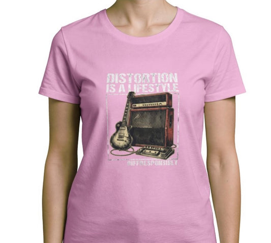 Riff Responsibly | Distortion Is A Lifestyle Women T-Shirt