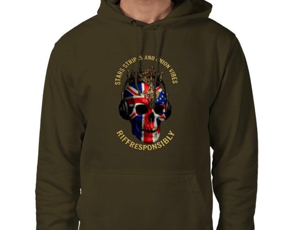 Riff Responsibly | Stars Stripes & Union Vibes Hoodie